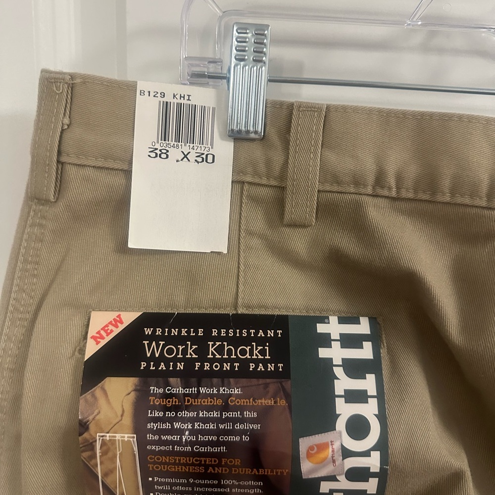 Carhartt Men's Khaki Work Pants